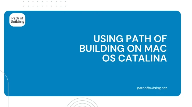 Using Path of Building on Mac OS Catalina