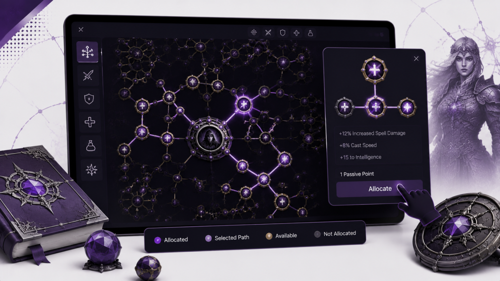 Skill Tree Planner and Node Management